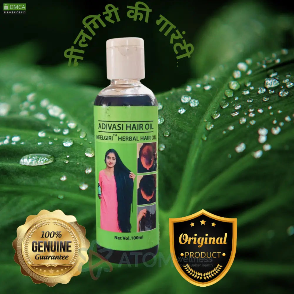 Original Adivasi Neelgiri™ Herbal Hair Oil 100ml with 30 Day Guarantee
