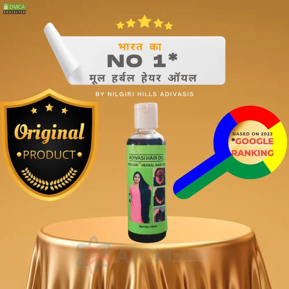 Original Adivasi Neelgiri™ Herbal Hair Oil 100ml with 30 Day Guarantee