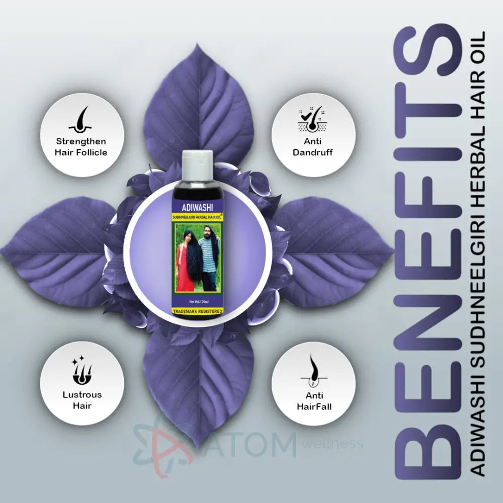 Original Adivasi Premium Herbal Hair Oil from Karnataka