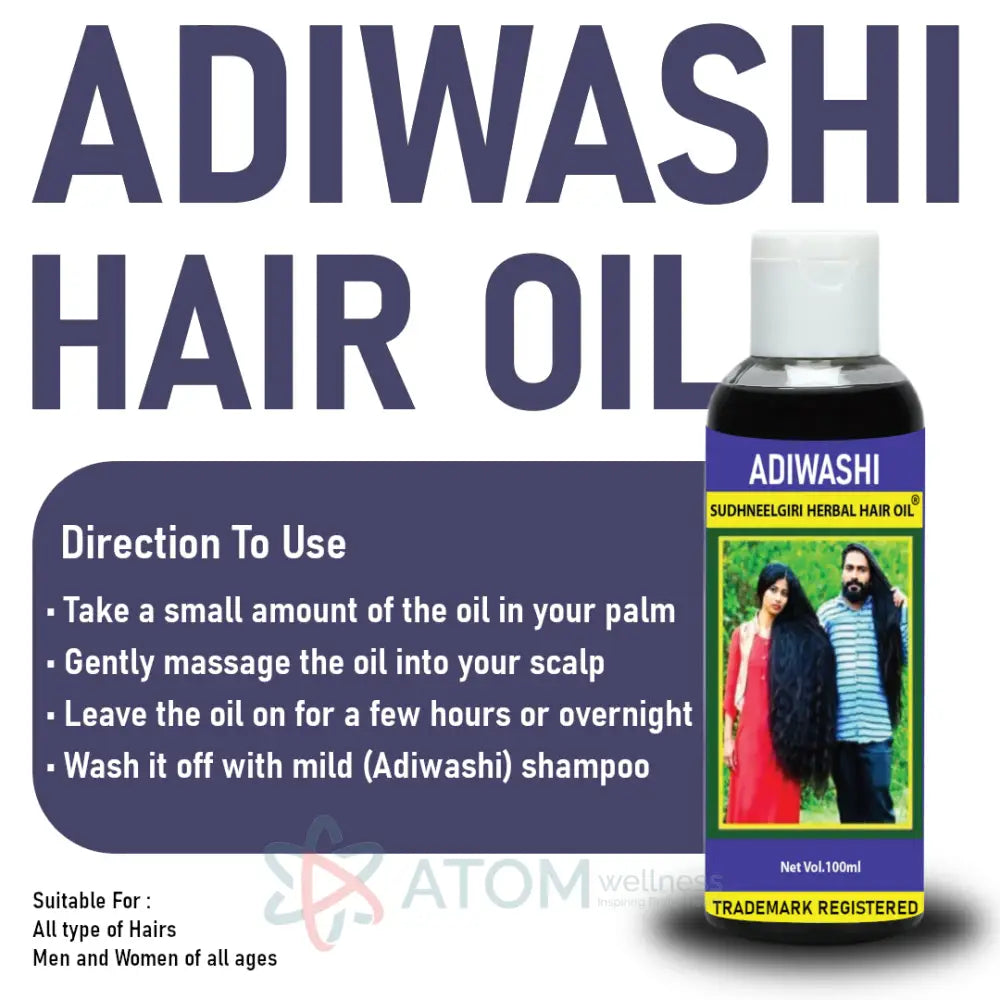 Original Adivasi Premium Herbal Hair Oil from Karnataka