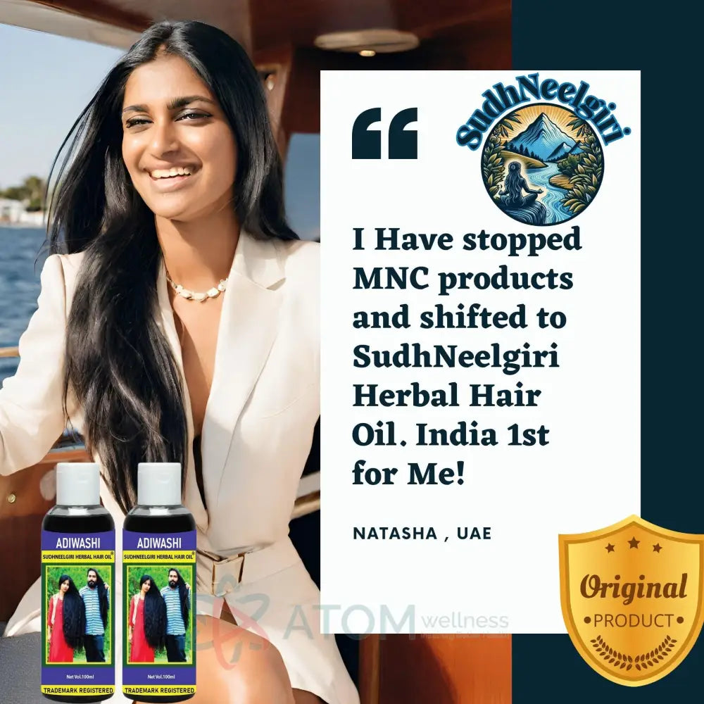Original Adivasi Premium Herbal Hair Oil from Karnataka