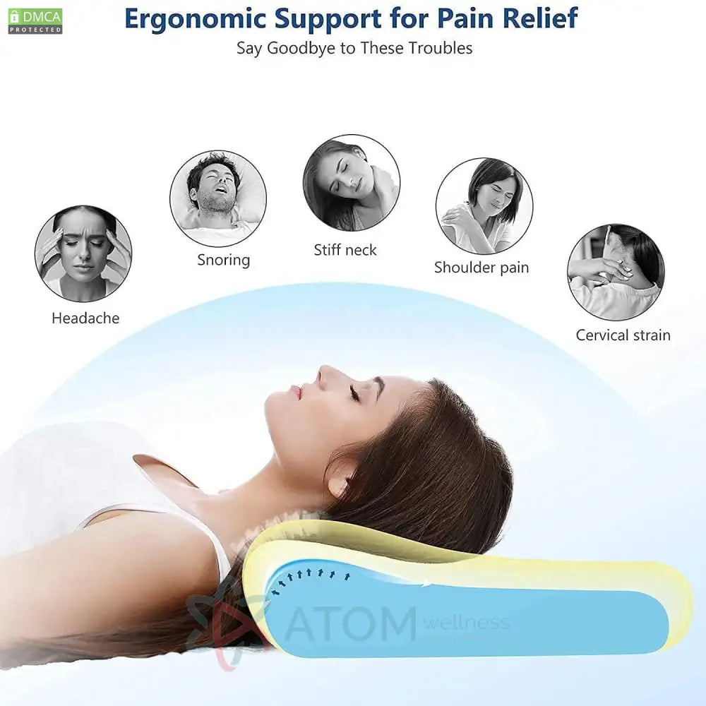 Orthopedic Memory Foam Pillow – Neck Support for All Sleeping Positions