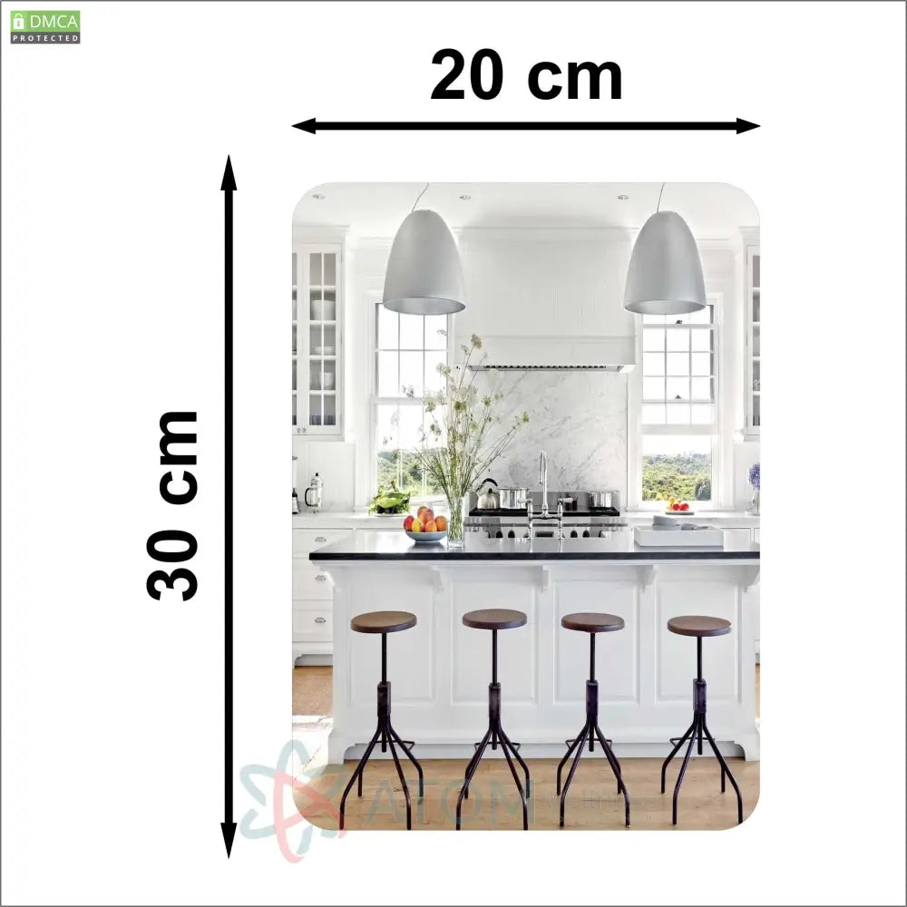 Oval Shape & Square Shape HD Bendable Self Adhesive Mirror Combo No Drilling Needed (Pack of 2)