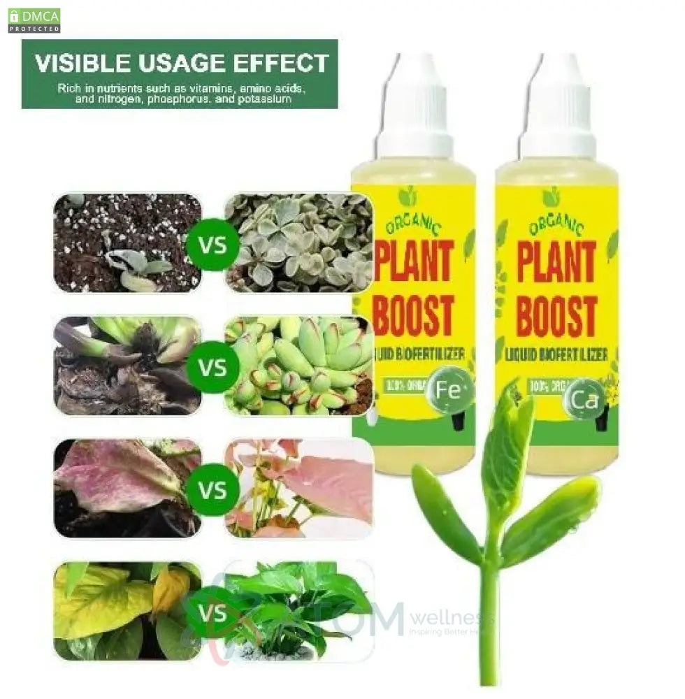 Plant Boost Organic Liquid Biofertilizer Growth Enhancer for All Crops (Pack of 4)
