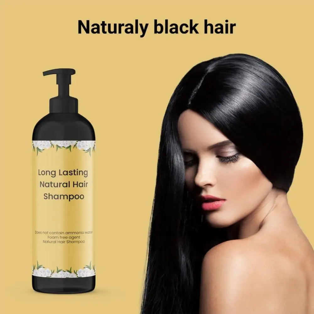 Plant Extract Bubble Hair Dye Shampoo - Grey Hair Coverage (100ML, Pack of 1)