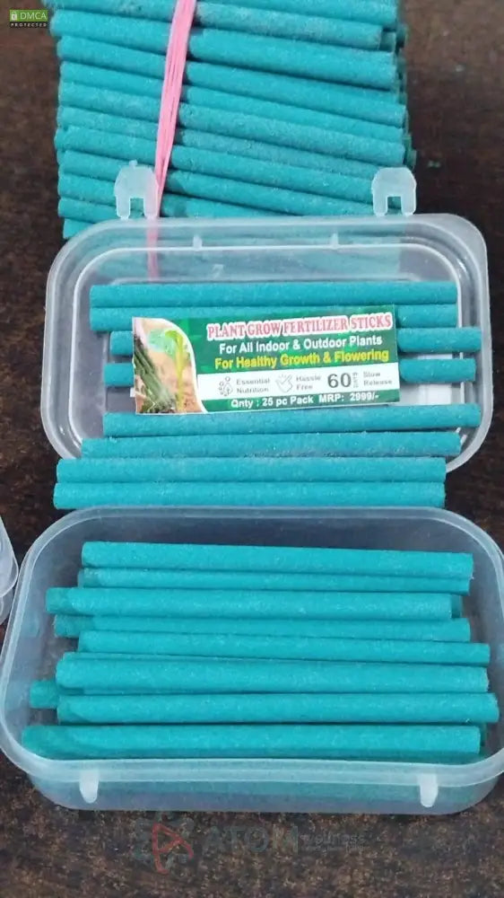 Plant Grow Fertilizer Sticks For Plants – 25 Sticks (Pack of 2)
