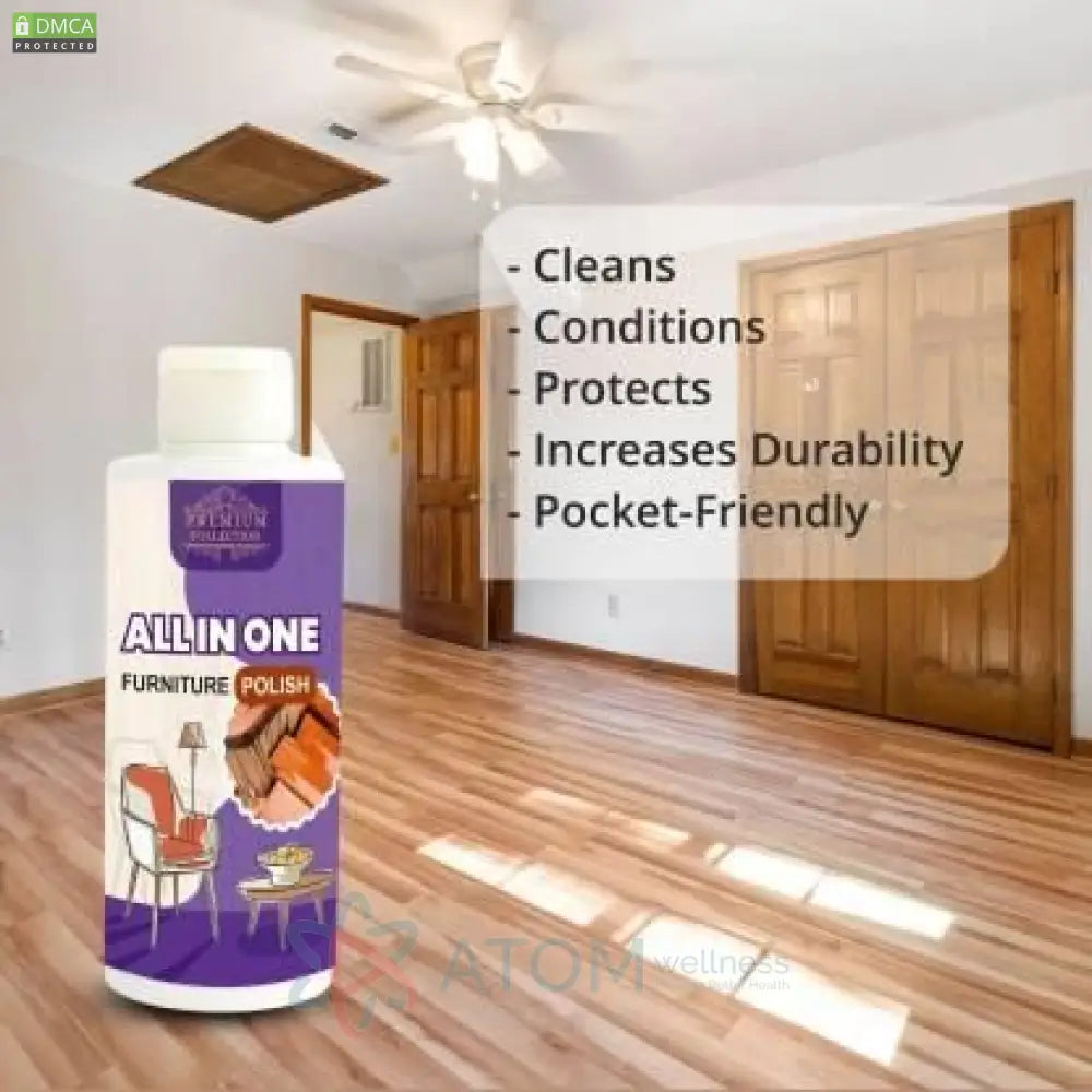 Polish Furniture Cleaner & Shiner Floor Coating Paint for Wood – 100ML (Pack of 3)