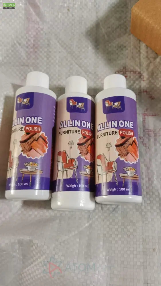 Polish Furniture Cleaner & Shiner Floor Coating Paint for Wood – 100ML (Pack of 3)