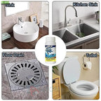 Powerful Drain Clog Cleaner Powder | Safe & Effective Sink, Toilet & Pipe Blockage Remover
