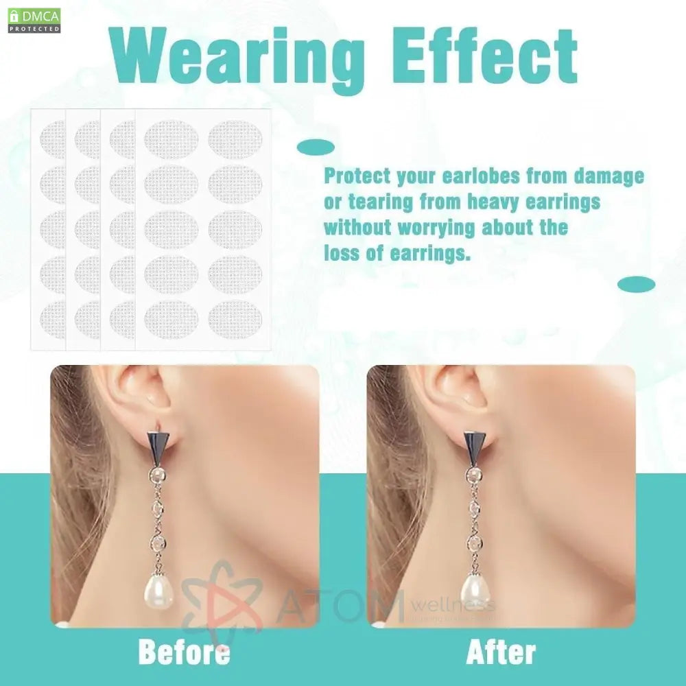 Premium Earlobe Support Patches (100 PCS)