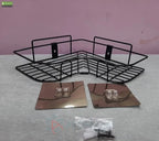 Rustproof Metal Bathroom Corner Rack Storage Shelves