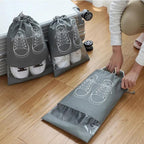 Travel Shoe Bags (Pack of 10 Bags - Random Colour)