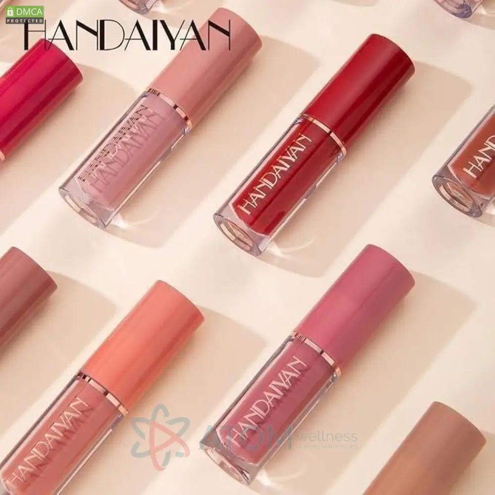 Smudge Proof Durable Velvet Matte Liquid Lipstick Set 12Pcs for Women