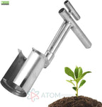 Soil Potting Machine Tool | Stainless Steel Garden Bulb Planter for Seedling & Flower Transplanting