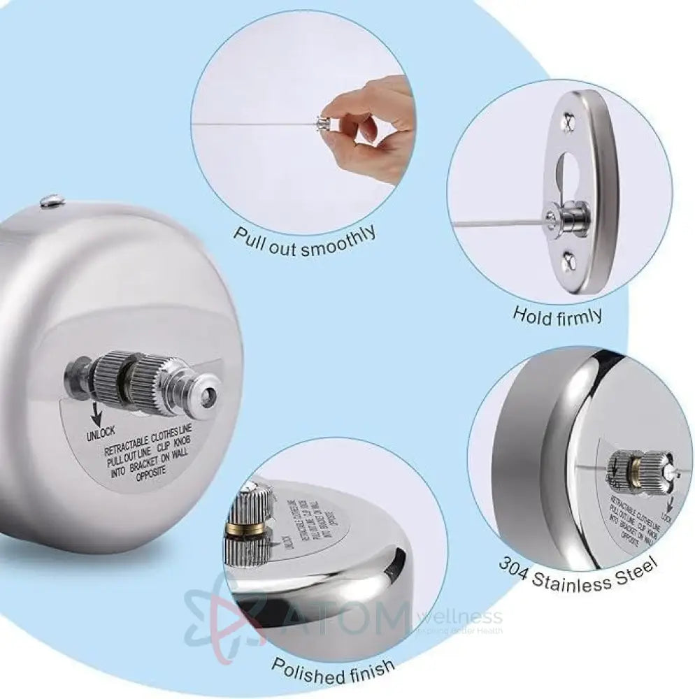 Stainless Steel Retractable Clothesline