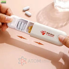 Three Compartment Small Pill Organizer Box Travel Friendly