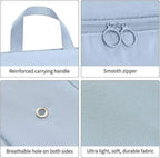 Travel Compression Storage Bag Organizer | Space-Saving, Foldable Nylon Bag with Handle & Zipper