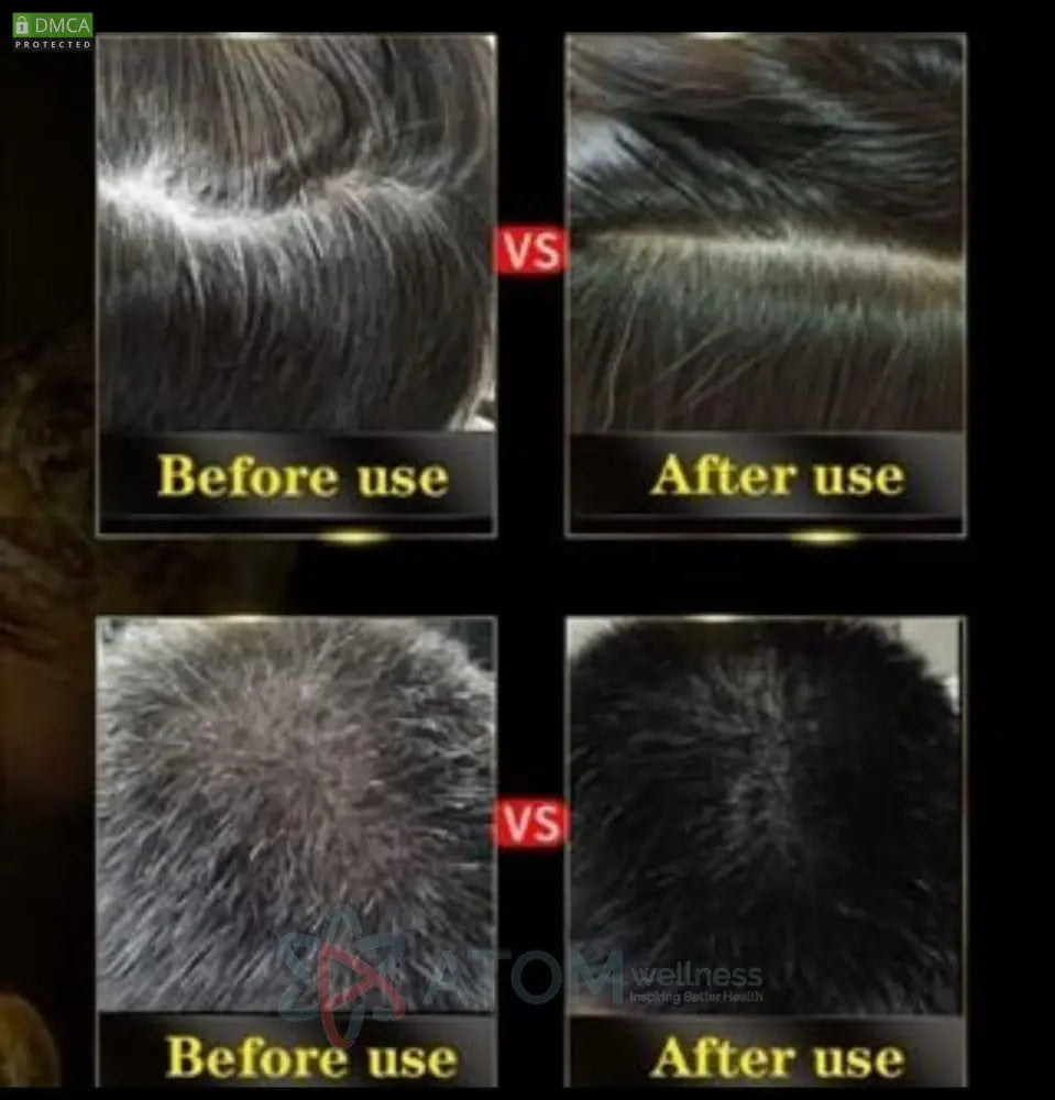 Unisex Instant Black Herbal Hair Dye Shampoo for Grey Hair Coverage Shampoo 3 in 1