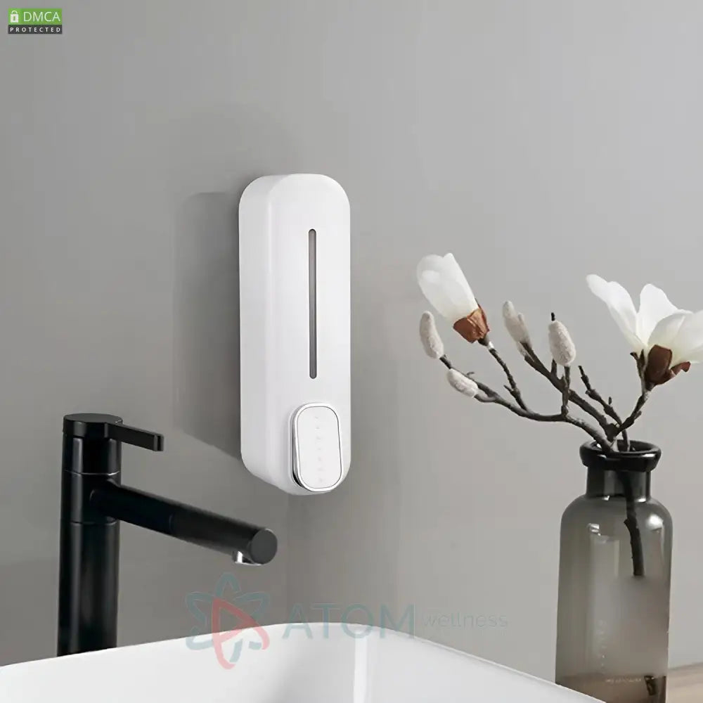 Wall-Mounted Soap & Bath Gel Manual Dispenser – Press Type | Best Bathroom Dispenser | No Drill