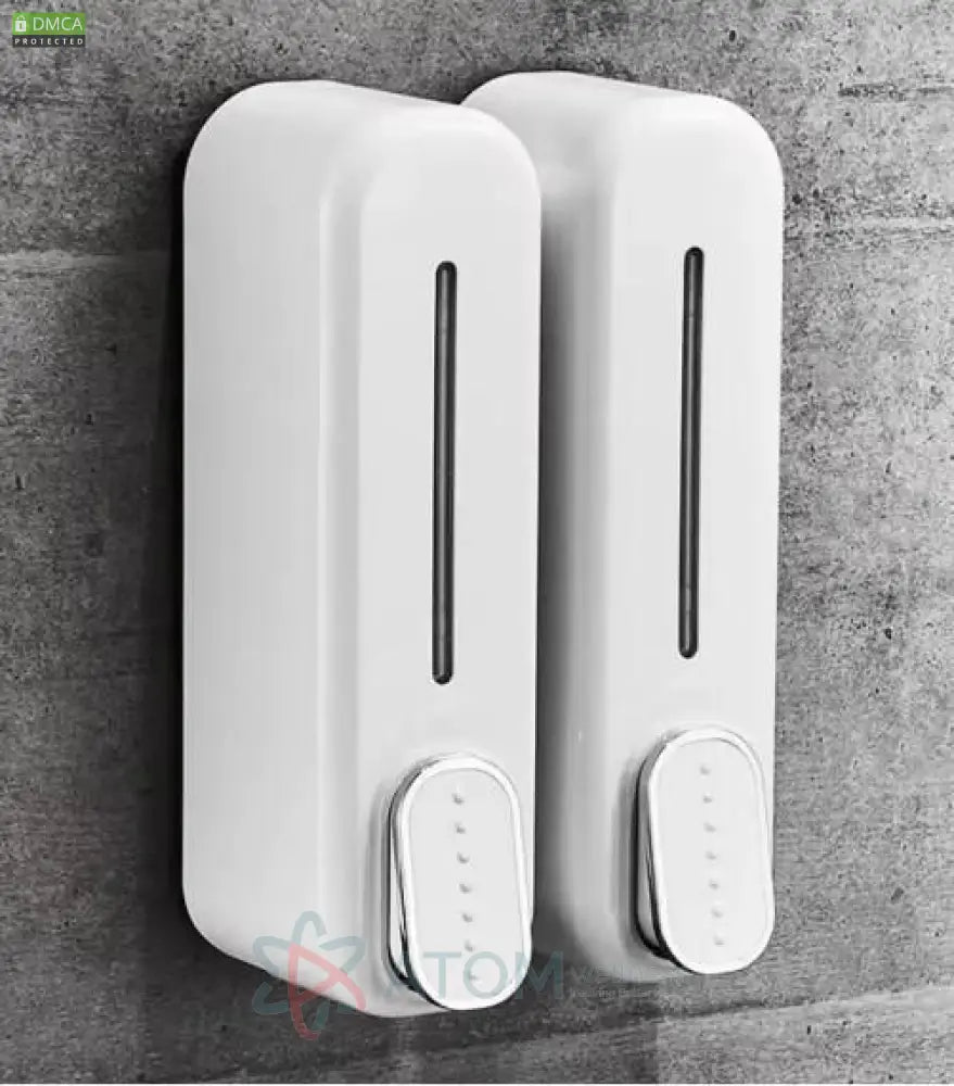 Wall-Mounted Soap & Bath Gel Manual Dispenser – Press Type | Best Bathroom Dispenser | No Drill