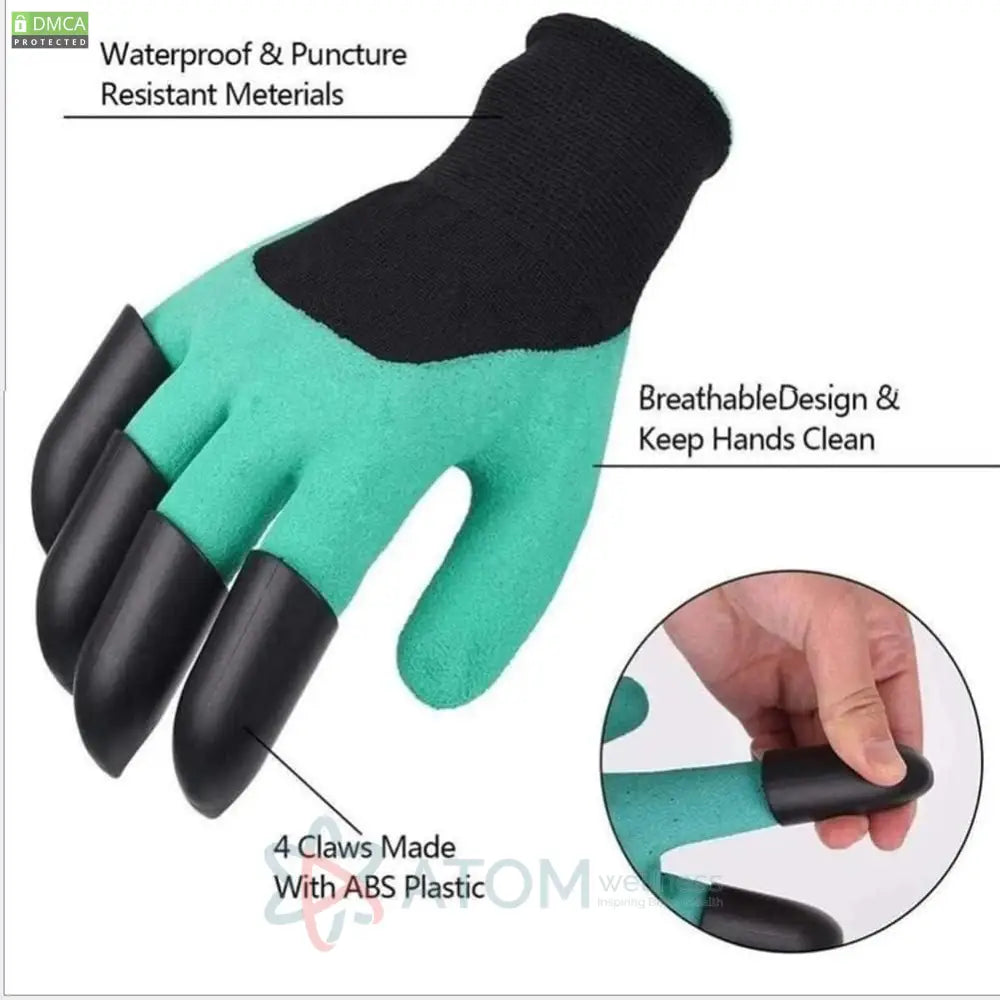 Waterproof Gardening Gloves with Claws – Dig, Plant & Protect with Ease