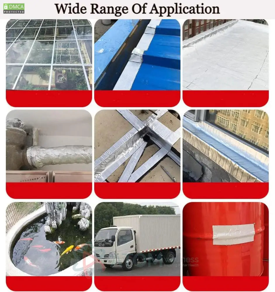 Waterproof & Heat-Resistant Aluminium Foil Sealant Tape | Multi-Purpose Heavy-Duty Repair Tape (5M Roll)