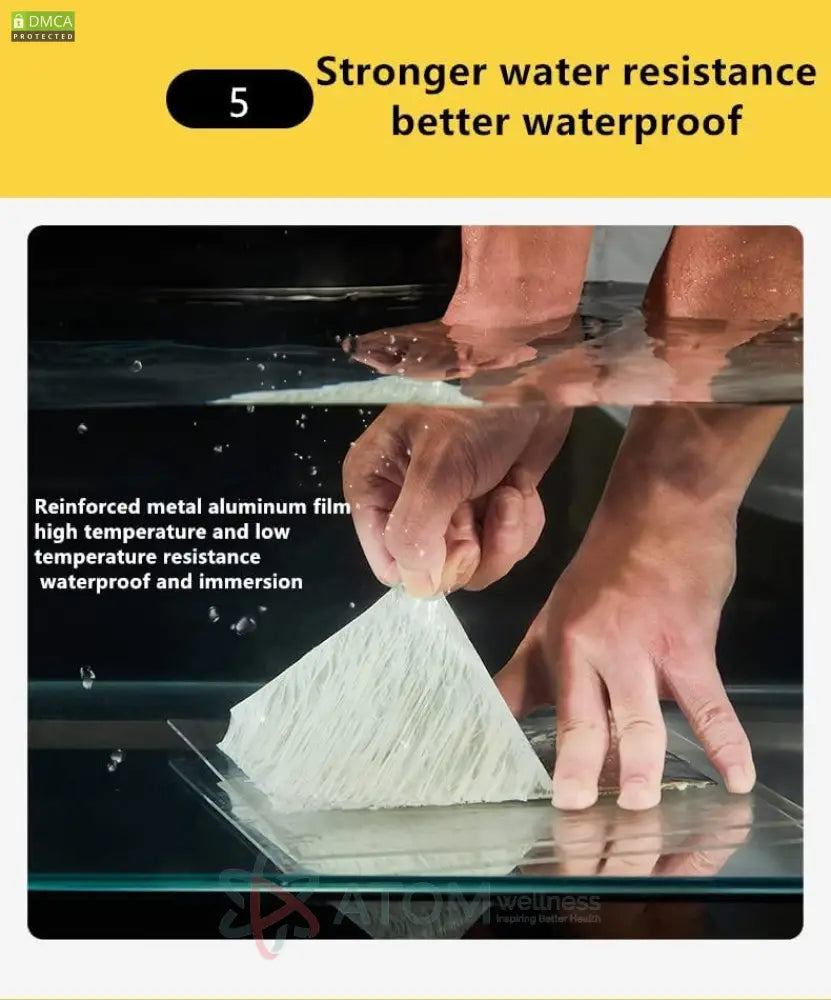 Waterproof & Heat-Resistant Aluminium Foil Sealant Tape | Multi-Purpose Heavy-Duty Repair Tape (5M Roll)