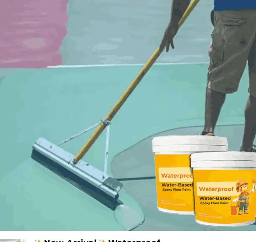 Waterproof Water-Based Epoxy Floor Paint | Durable DIY Coating for Garage & Terrace (300ML, Pack of 2)